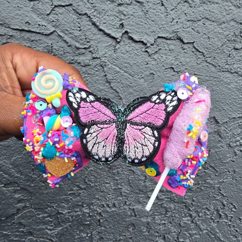 Felt Hair Bow For Girls Candy Accessories For Women Glitter Barrette Uni…